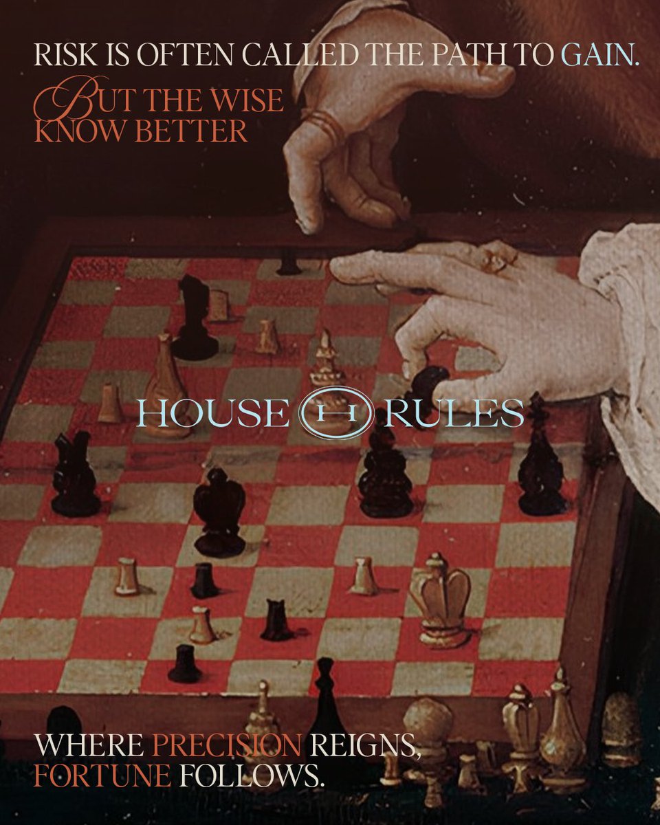 House_Rules_LTD's tweet photo. Risk invites noise.
A measured move creates its own advantage. https://t.co/zAv3yxbgAt