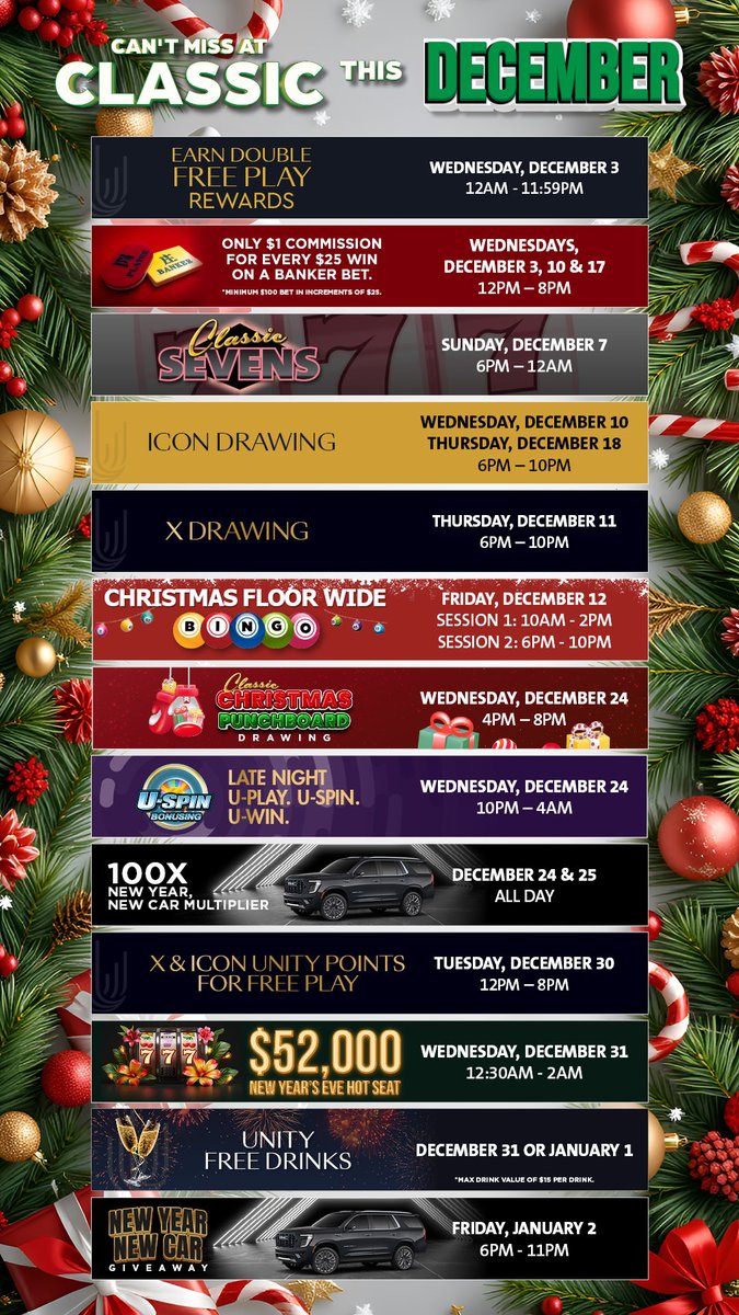 The Holiday lineup is calling your name! 🔔