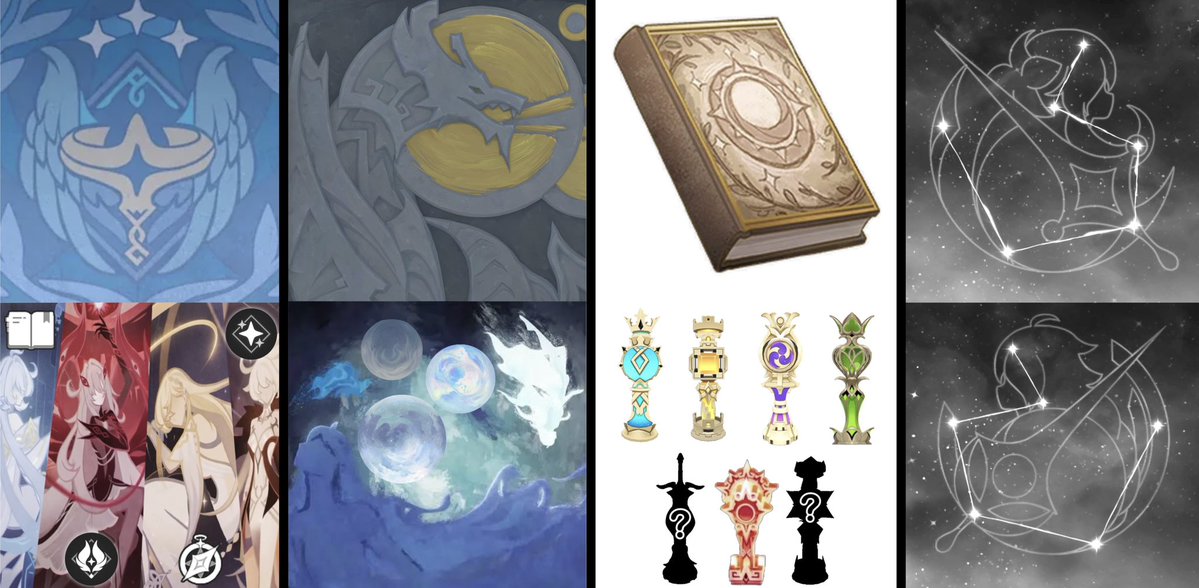 ♛꙳⋆— #Genshin #NodKrai (6.2 update)

All Descenders are now confirmed 🤚🎉

1st  —  Phanes, Heavenly Principles
2nd  —  Nibelung, The Dragon King
3rd — Saarelainen, Winter’s Day Stranger
4th  —  Aether/Lumine, The Traveler