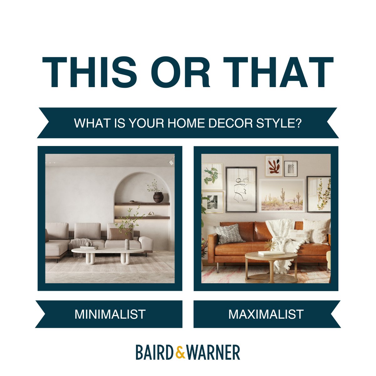 KCGatta's tweet image. Interior design vibes: do you love the calm, clean lines of minimalism (‘less is more’), or the bold, colorful energy of maximalism (‘more is more’)?
Both have charm! Which style speaks to you?
Share your favorite in the comments!
#HomeDecor #DesignStyle