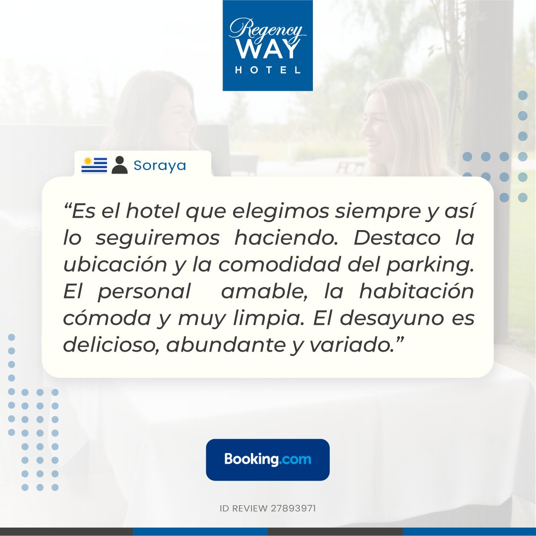 RegencyHotelsUY's tweet photo. Las mejores experiencias se cuentan solas. ✨ https://t.co/8HheoPglQa