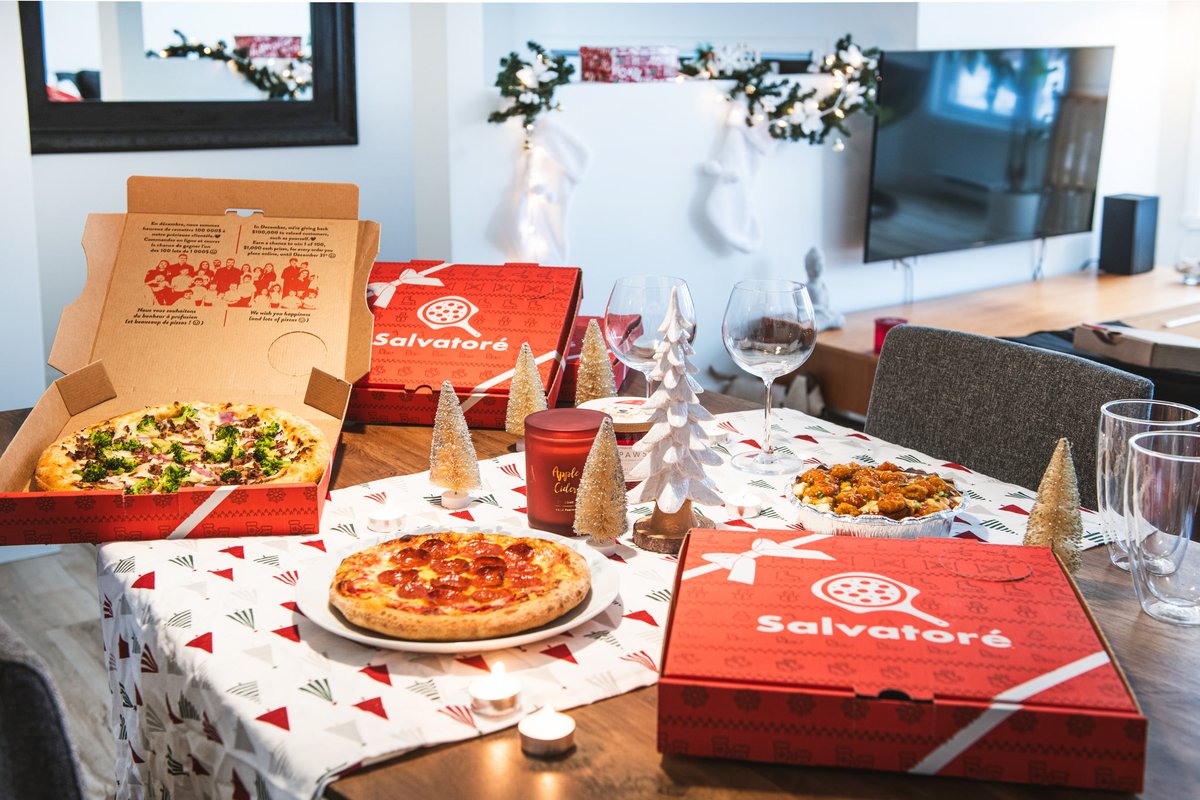 🎄✨ Le Festin des Fêtes est arrivé ! ✨🎄

Dès aujourd’hui, notre menu traiteur spécial Temps des Fêtes est parfait pour vos partys, collègues ou soirées en famille. 🎉

Pratique, généreux et à partir de 5$ par personne. 🍕❤️

#pizzasalvatoré #pizza #festin #fêtes #party