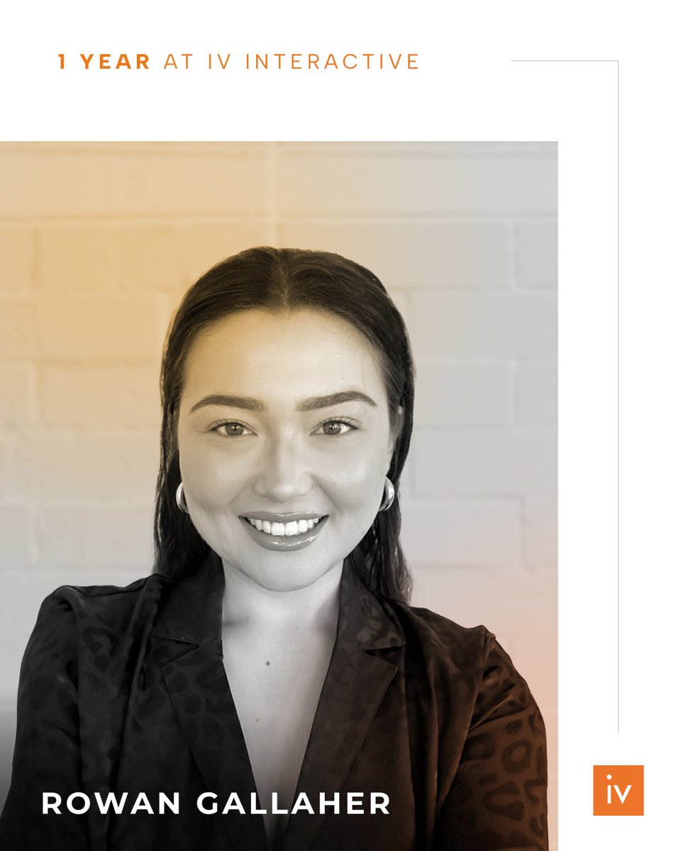 ivinteractive's tweet image. Join us in celebrating Rowan Gallaher’s 1-year anniversary as a Project Manager at IV Interactive. Over the past year, she’s become a reliable and valued part of the team, keeping projects organized and on track. We’re grateful to have her with us.