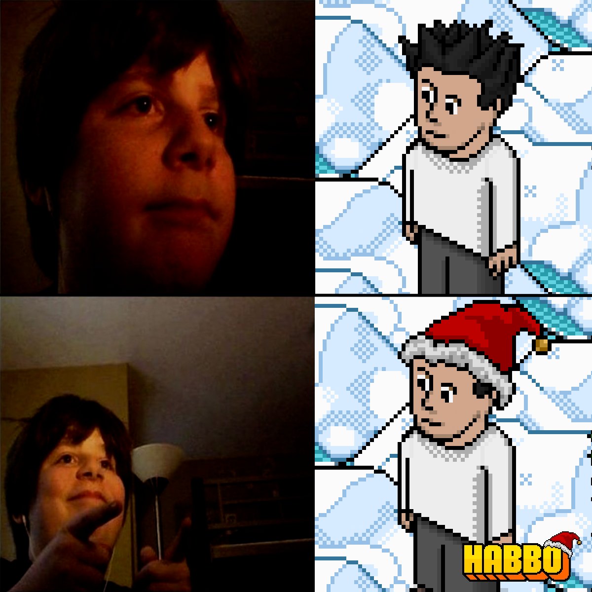 time to get the habbo santa hat out