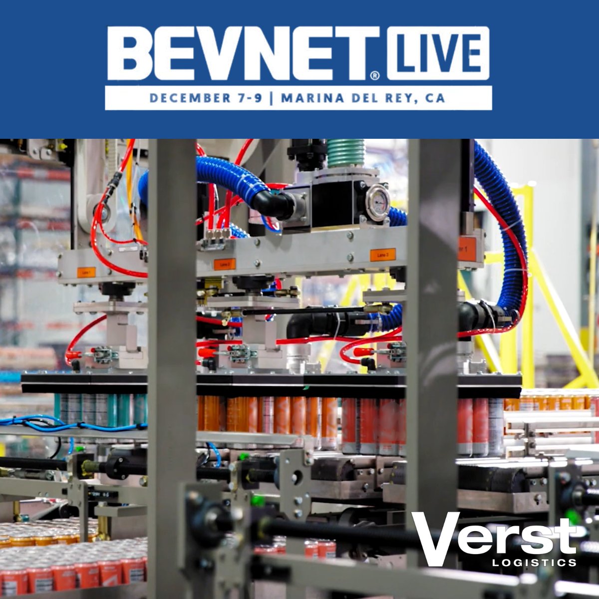 VerstLogistics's tweet photo. Find Verst at BevNET Live
December 7–9, 2025  Marina del Rey, CA
 
For over 25 years, Verst has been delivering innovative packaging solutions that help beverage brands scale. 
👉 Learn more: https://t.co/UASei4r4sV
 
#VerstLogistics #BevNETLive #BoothMap #PackagingSolutions https://t.co/uWBlBtcoCe