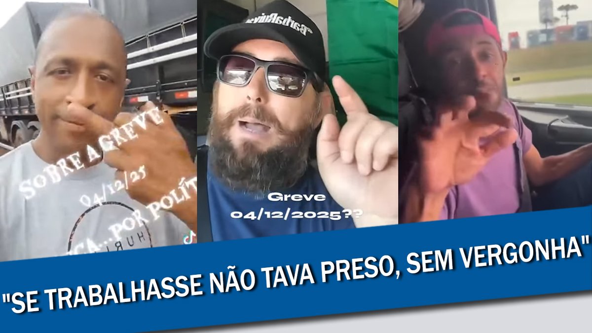 CAMINHONEIROS DEBOCHAM DE BOLSONARO E PEDEM DESCULPA PARA LULA | GREVE VIRA PIADA E VÍDEOS VIRALIZAM Assista: https://t.co/PJyoDhP6hx