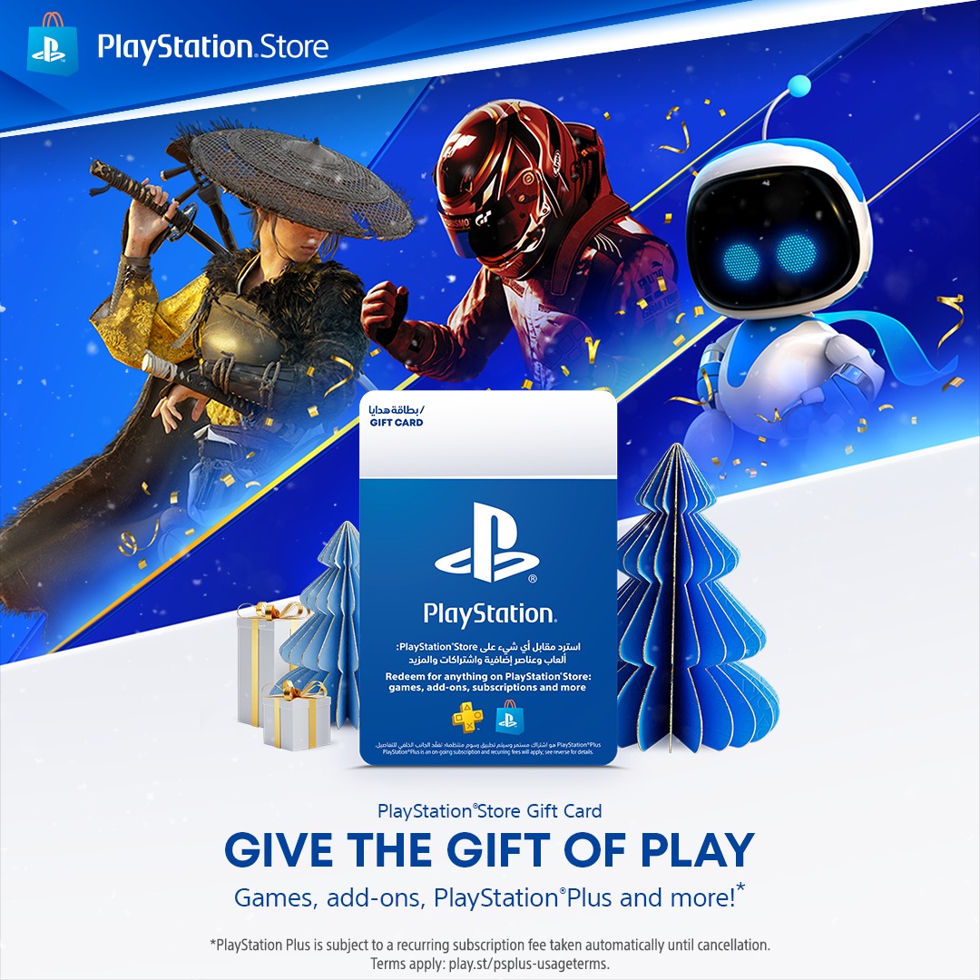 JokerCodes's tweet photo. 🎮 Give the Gift of Play! 

This holiday season, treat your loved ones to a PlayStation Store Gift Card! Get access to games, add-ons, PlayStation Plus, and more! 🌟

Perfect for every PlayStation fan!

📲 Available now on PlayStation Store.

#PlayStation #GiftCard #Gaming https://t.co/Tyheo20pG0