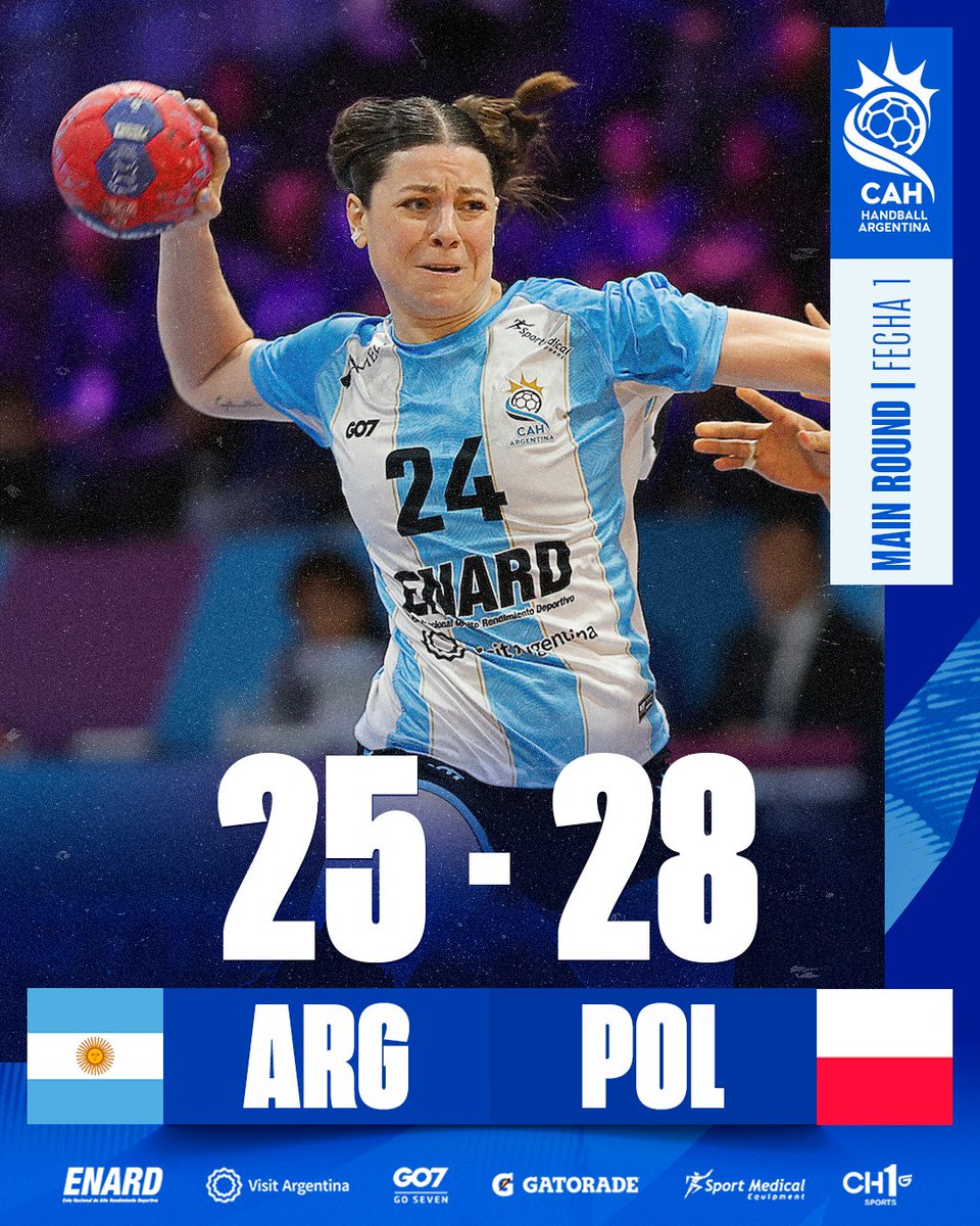 La Garra 🇦🇷 dejó todo en su debut en la Main Round.

Argentina cayó ante Polonia, pero mostró pasajes de muy buen handball y carácter competitivo.

El próximo sábado, desde las 14hs, el conjunto nacional volverá a la acción cuando enfrente a Francia en la continuidad del torneo.