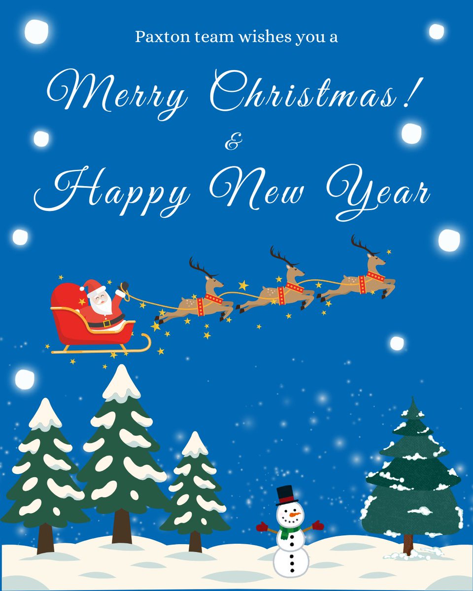Paxton team wishes you a Merry Christmas and a happy New Year🎅

Our offices will remain open until 12pm on Wednesday 24th December 2025 and reopen at 8.30am on Monday 5th January 2026.

Unsure what can be recycled this Christmas?👇
recyclenow.com/how-to-recycle…

#MerryChristmas