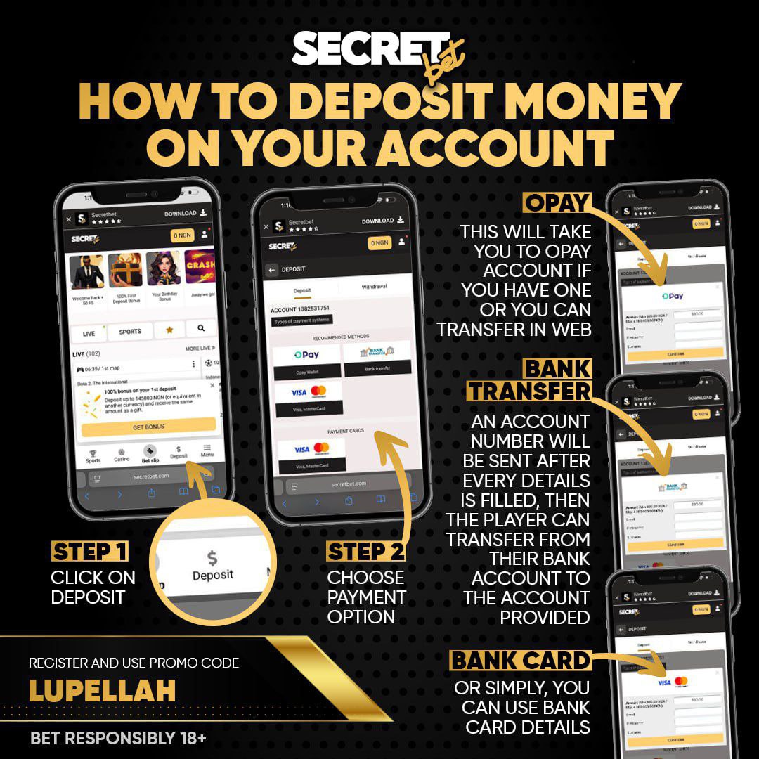 Guys, let me officially introduce you to Secret Bet, where winners belong! 🏆🔥 
We’ve got Football, Aviator &amp; Casino games — live, fast, and paying instantly! 🎰💸

👉 Register: slim.link/XHagYD4

👉 Use promo code LUPELLAH for a 100% bonus! 💰⚡

Bet smart, win big!