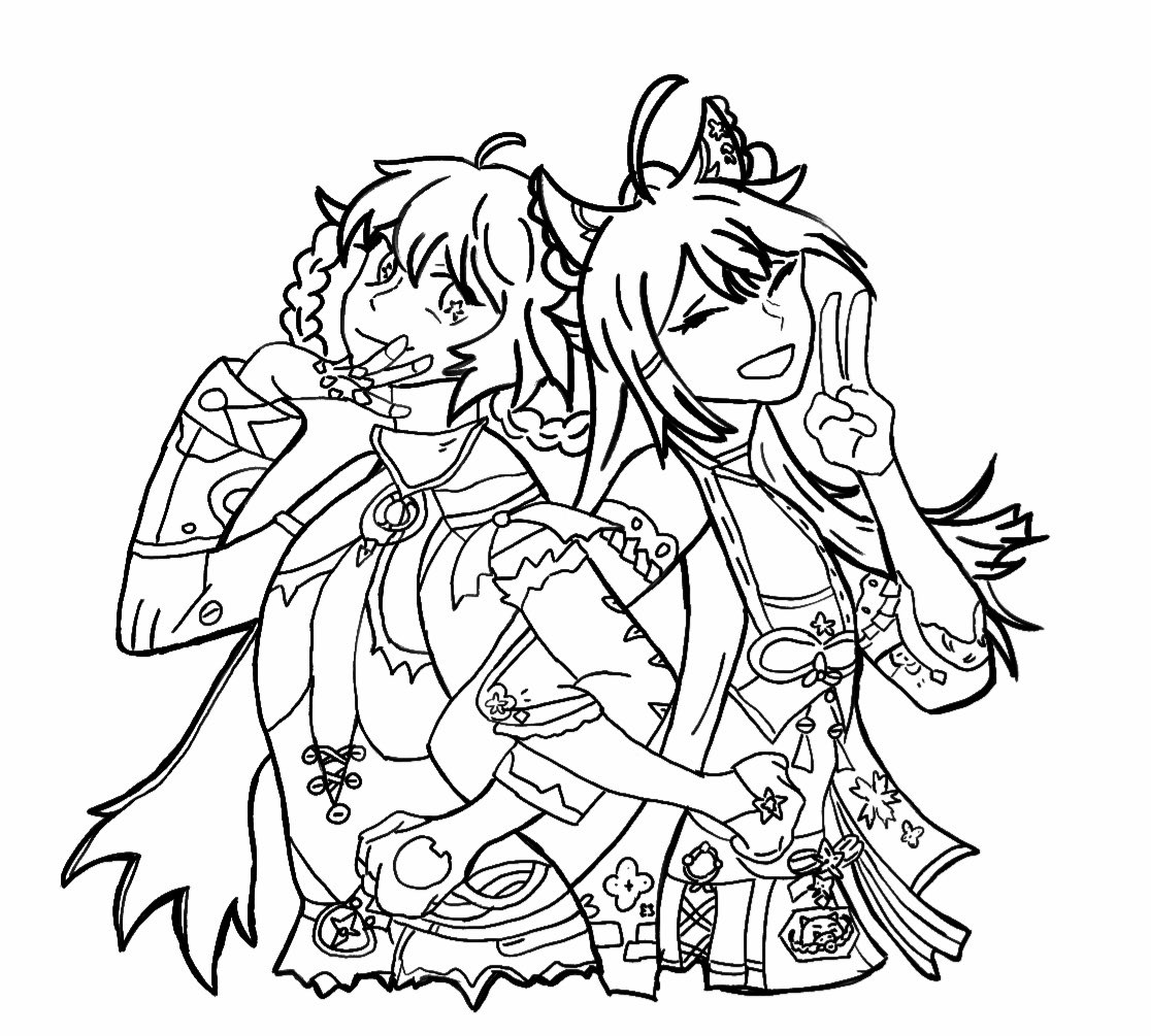 Shoutout to miss Jahoda! 🧭👓📦🌿

#Kirara #Jahoda #Genshin