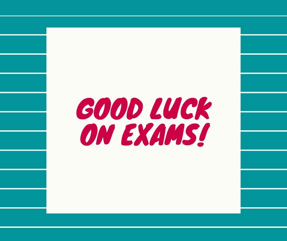 Today is the last day of class! Good luck to everyone taking final exams -- you got this!