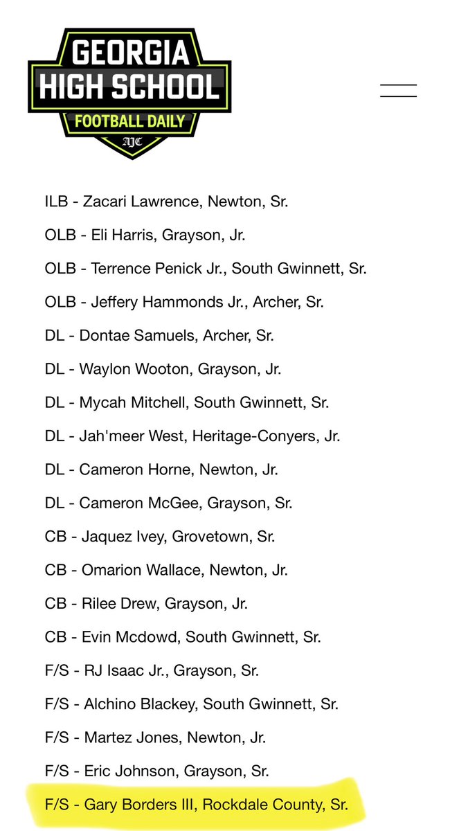 GaryBorderslll's tweet image. #Agtg blessed to finish my high school career by being named back to back first team all region‼️@RCHS_BulldogsFB @Tc_robinson5 @CoachBonner1914 @LangRedBlacks @RecruitGeorgia @SCState_Fb @coachhowardg @coachberry77