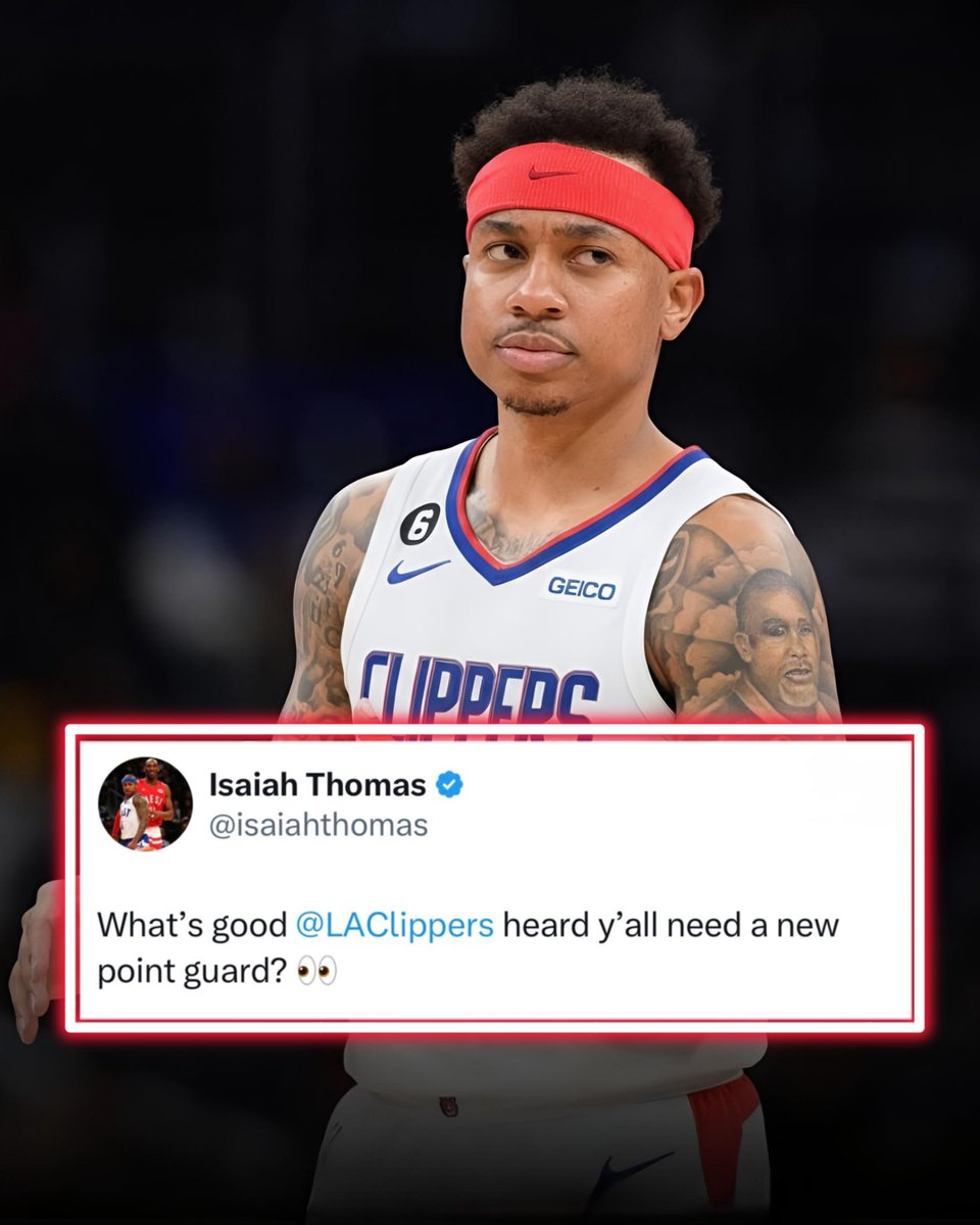 Isaiah Thomas shoots his shot with Clippers and says he’s open to being their new point guard 👀 