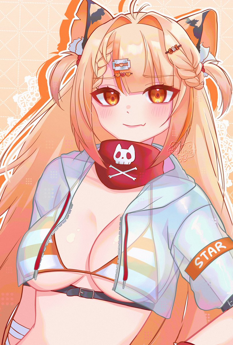 (///￣ ￣///)
Fell in love with her design when she first popped up on my fyp
#EbiIllust #PrawnstART