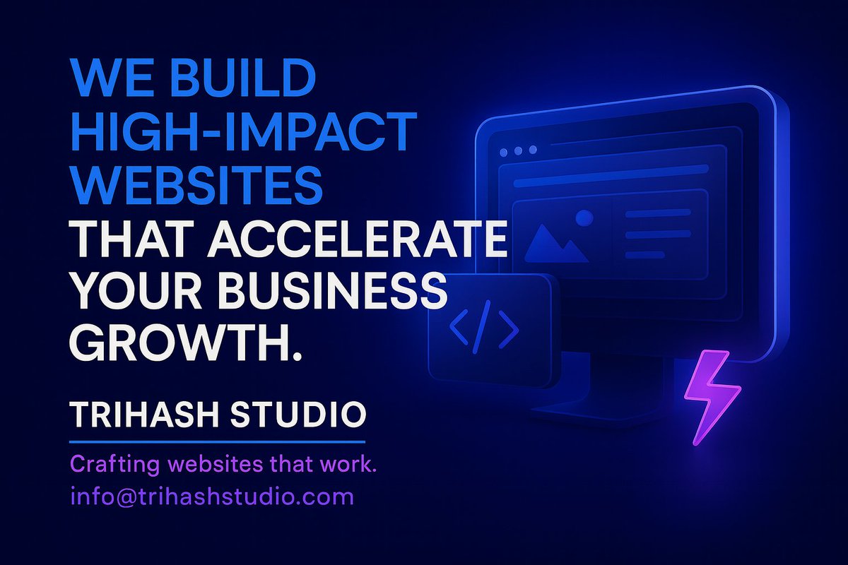 trihashstudio's tweet image. “We deliver top-quality web development, web design, software solutions, social media marketing, and SEO services with exceptional expertise.” 
#WebDesign #WebDevelopment