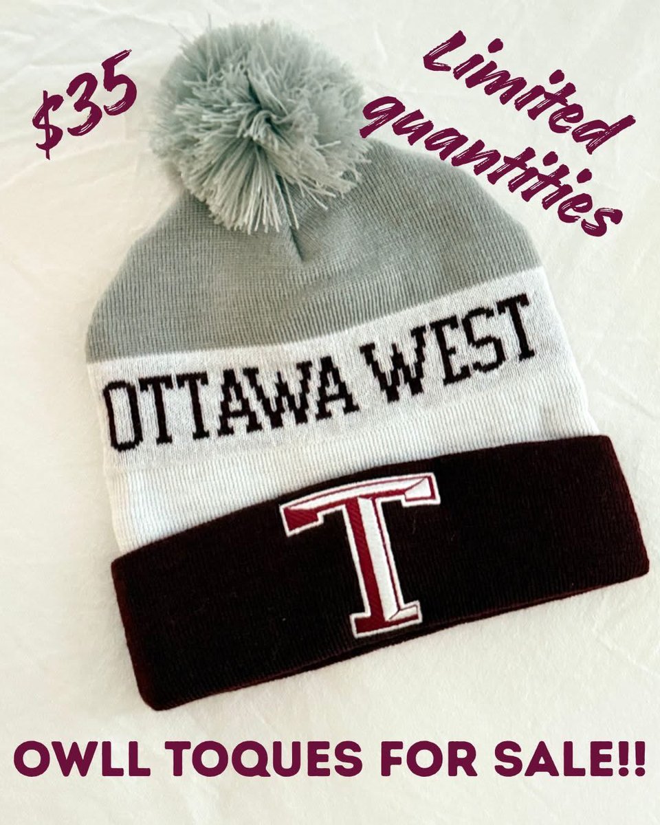 OWLLD2's tweet image. OWLL toques for sale!!  We have a limited quantity available for $35 each.  If you are interested in purchasing one, please send an email to OWLLmerchandise@gmail.com.