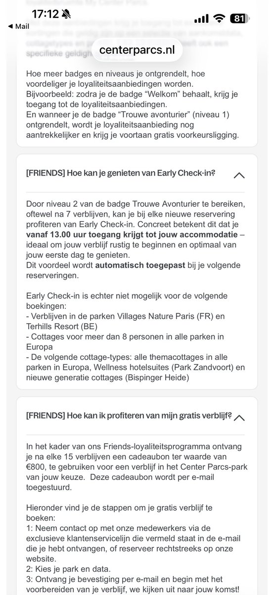 Nou <a href="/centerparcs/">Center Parcs Nederland</a> naait zijn trouwen klanten nu ook. Ze kijken naar de afgelopen 3 jaar. We hebben al 7 verblijven gehad dat is niet netjes <a href="/centerparcs/">Center Parcs Nederland</a> ! Verder kijken dan de neus lang is. Willen we op deze manier nog wel na #CP?