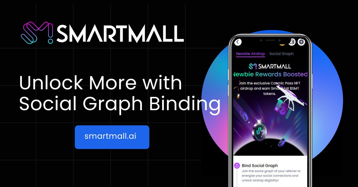 SmartMall_ai's tweet photo. Social Graph Binding is live! 🔗

Connect your wallet to a referral address and unlock exclusive platform features, rewards, and community benefits.

Your network is now your superpower. ⚡️

#SmartMall #Web3 #OnchainIdentity #SocialGraph