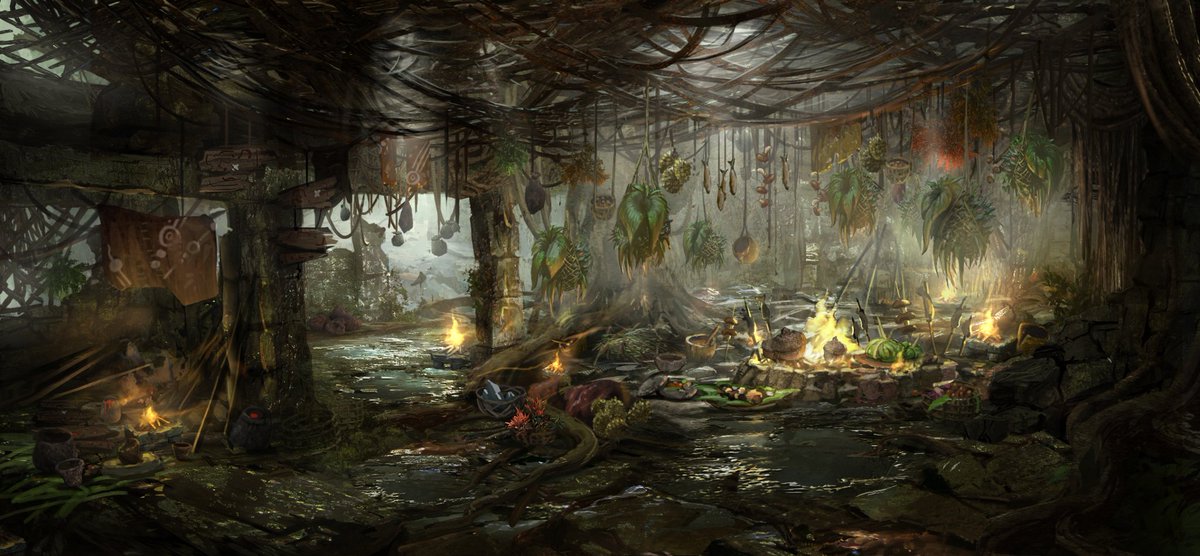 Bei diesem gemütlichen Konzeptartwork vom Wudwud-Versteck möchte man doch am liebsten selbst ein Wudwud sein, oder? 😍