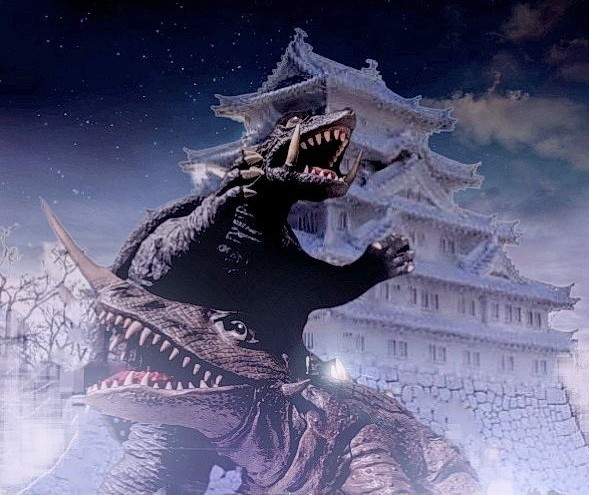 ずいぶん前に造ったガメラとバルゴンです。僕は昭和ガメラシリーズの中