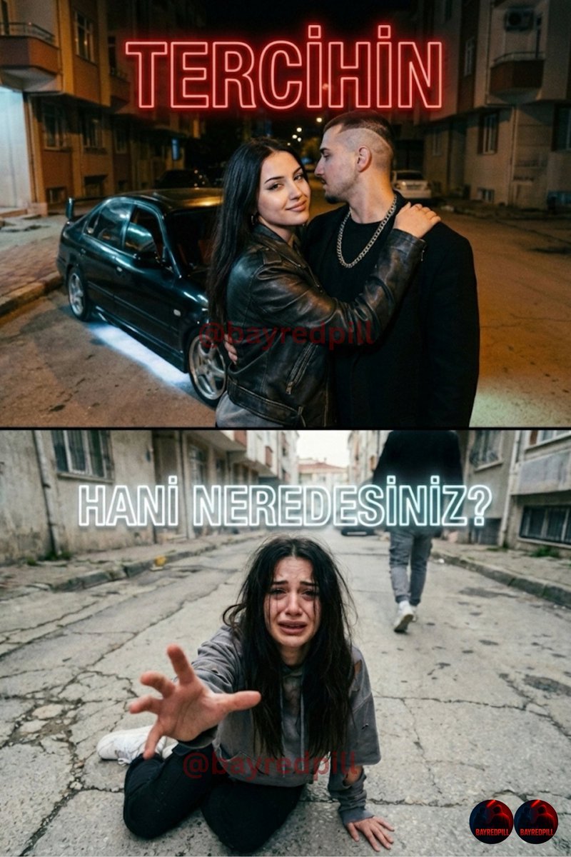 Kadınlar kendi bozuk tercihlerinin bedelini, tüm masum erkeklere ödetmeye çalışırlar.

Ortalıkta sürekli "Erkekler şöyle kötü, böyle zalim" diye yaygara kopartırlar ama kimse arka plandaki o kirli gerçeği konuşmaz.

Kadın; gidip mahallenin en belalı, en serseri tipini "heyecanlı"