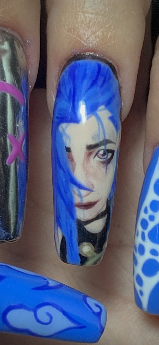 Patricia__034's tweet photo. My Jinx Arcane nails, all hand painted🩷🫶🏻 @operagxofficial #GXNailArt https://t.co/aKWNNjAT0w