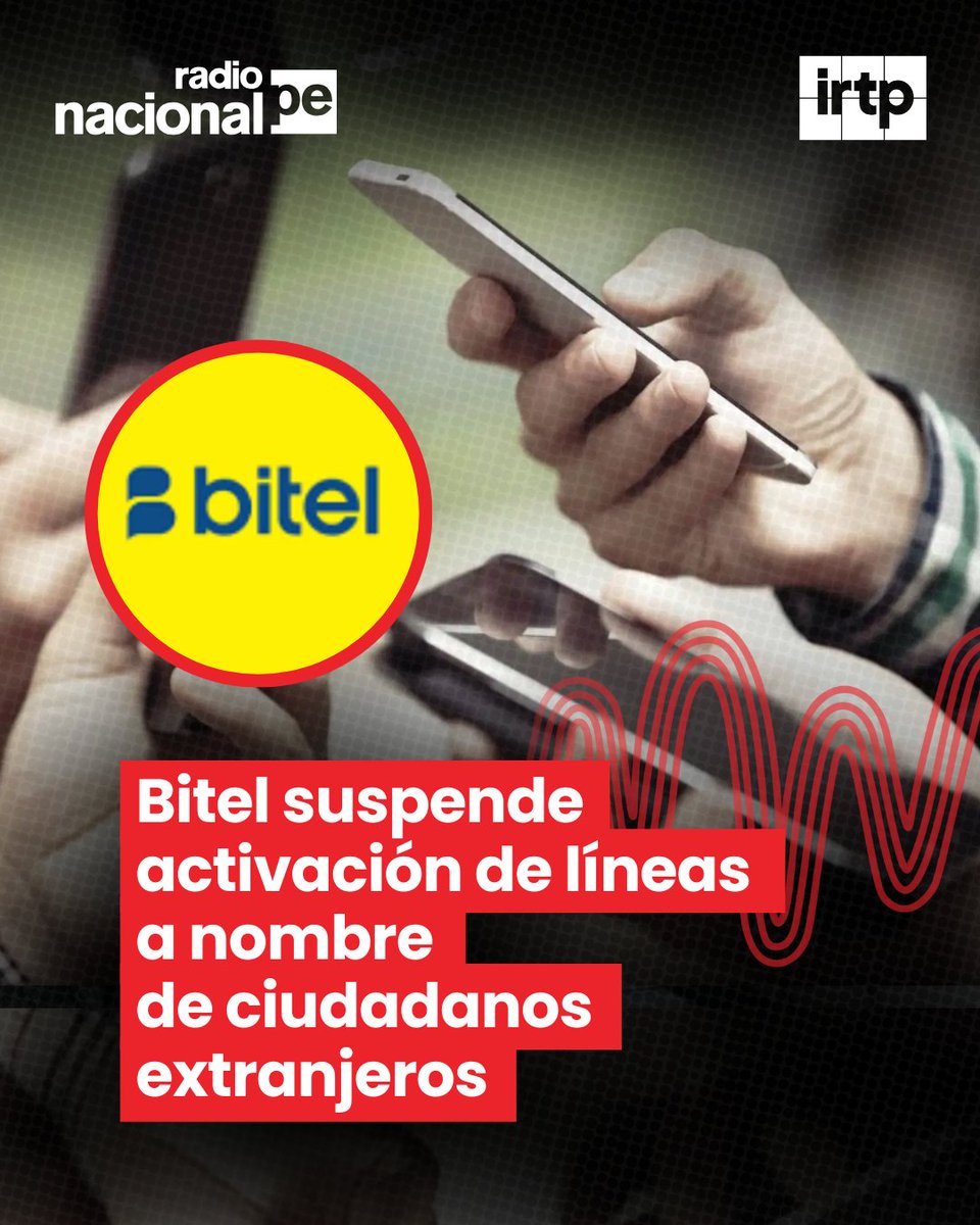 RadioNacionalFM's tweet photo. 📲 🚫 Bitel suspende activación de líneas a extranjeros tras detectar más de 309 000 registros inconsistentes.
👉 La medida se toma luego de que Osiptel revelara que la operadora concentra el mayor número de datos erróneos en sus contratos.
#Bitel #Osiptel #Seguridad https://t.co/eJebOgvb4K