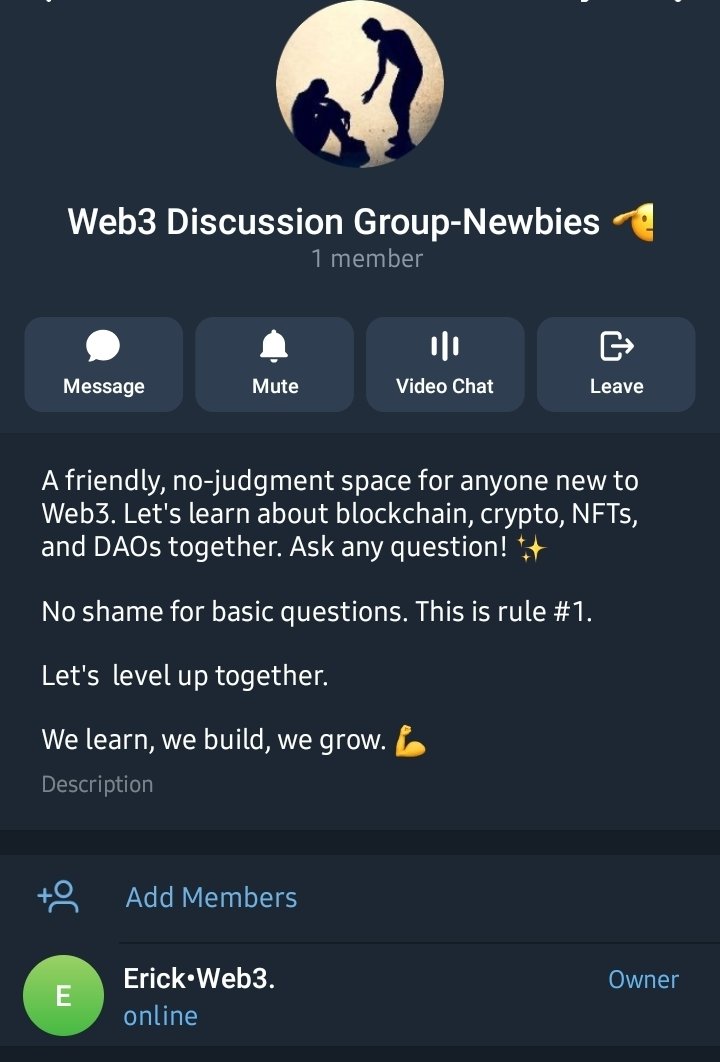 CodeWith_Erick's tweet image. Join &quot;Web3 Discussion Group - Newbies&quot;.
A place where we:
🤝Learn together
✅Correct each other (gently!)
📚Share the take-home lessons.

No shame for basic questions. This is rule #01

Drop handle👇 if you&apos;re in, and I&apos;ll DM the link!

Cc @EzekielCrrypt
#LearnWeb3 #Web3Community