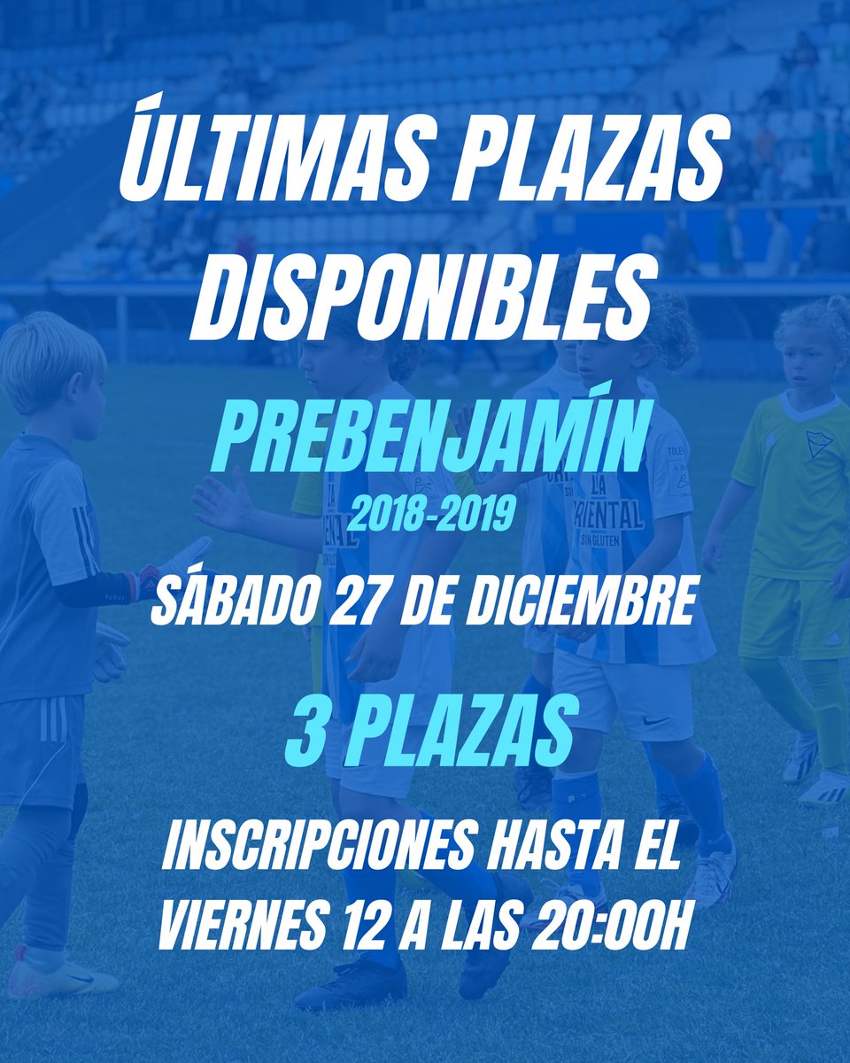 🚨 QUEDAN TRES PLAZAS🚨

🔜 Llega la edición del torneo navideño del Malecón Cup y buscamos tres clubes que quieran participar en categoría prebenjamín

🤝🏼 Si estás interesado, contacta con nosotros por MD o a los teléfonos 660 81 28 80 y 645 55 03 50

#LavínMaleconCup2025