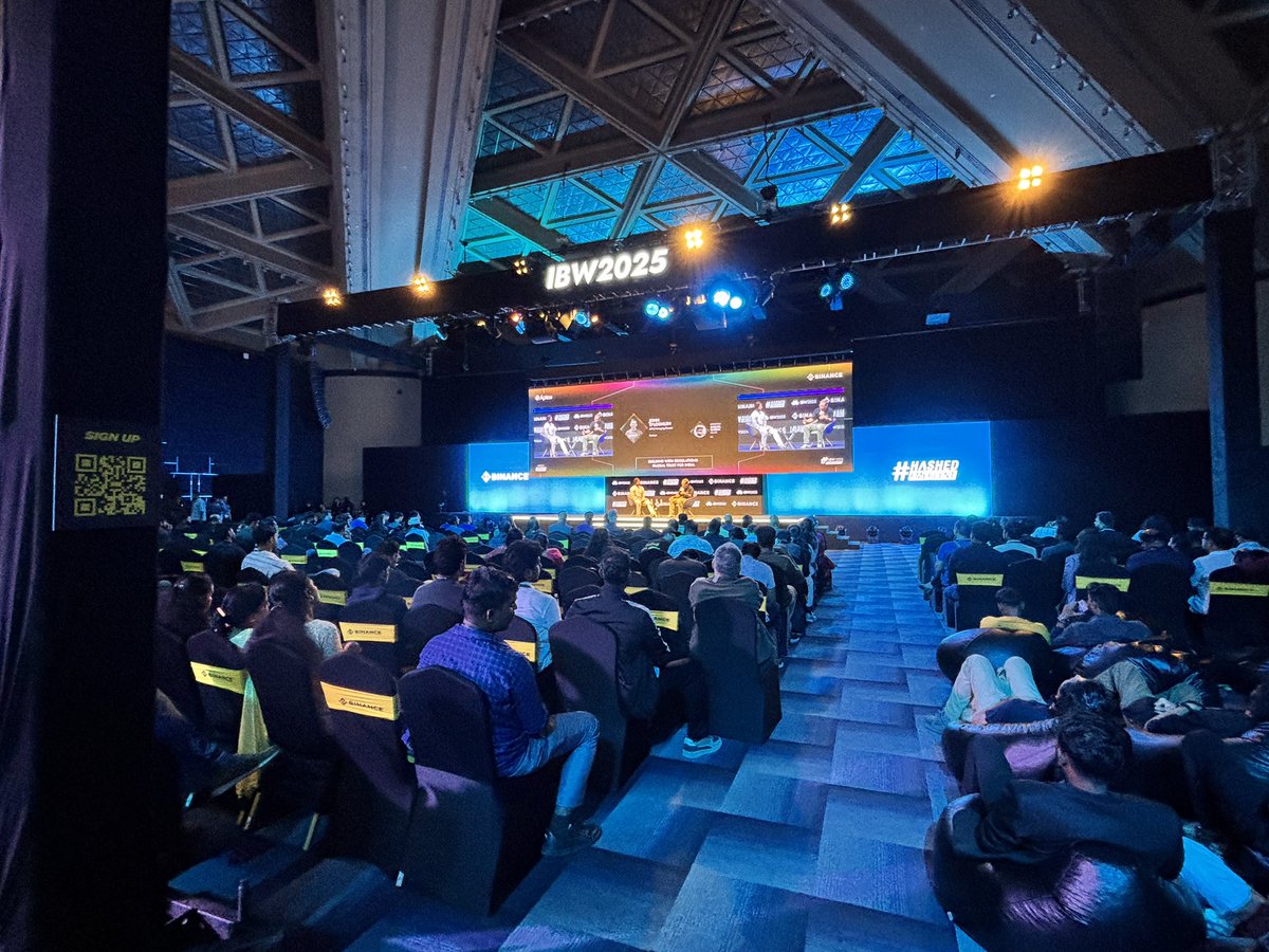 adheipk's tweet photo. Day 2 at India Blockchain Week 2025 made one thing clear: India’s on-chain future will be driven by scalable infra, institutional confidence and products solving real economic needs. From AI x Web3 to wallets for the next 1B users, the focus shifted from hype to real deployment.

#IndiaBlockchainWeek #Web3India #CryptoInnovation #Blockchain #DigitalAssets #Onchain