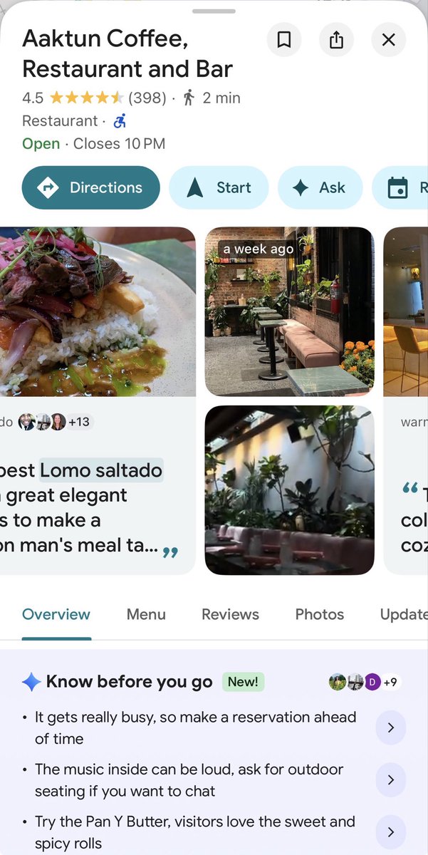 AI Overviews now in Google Maps? 😅