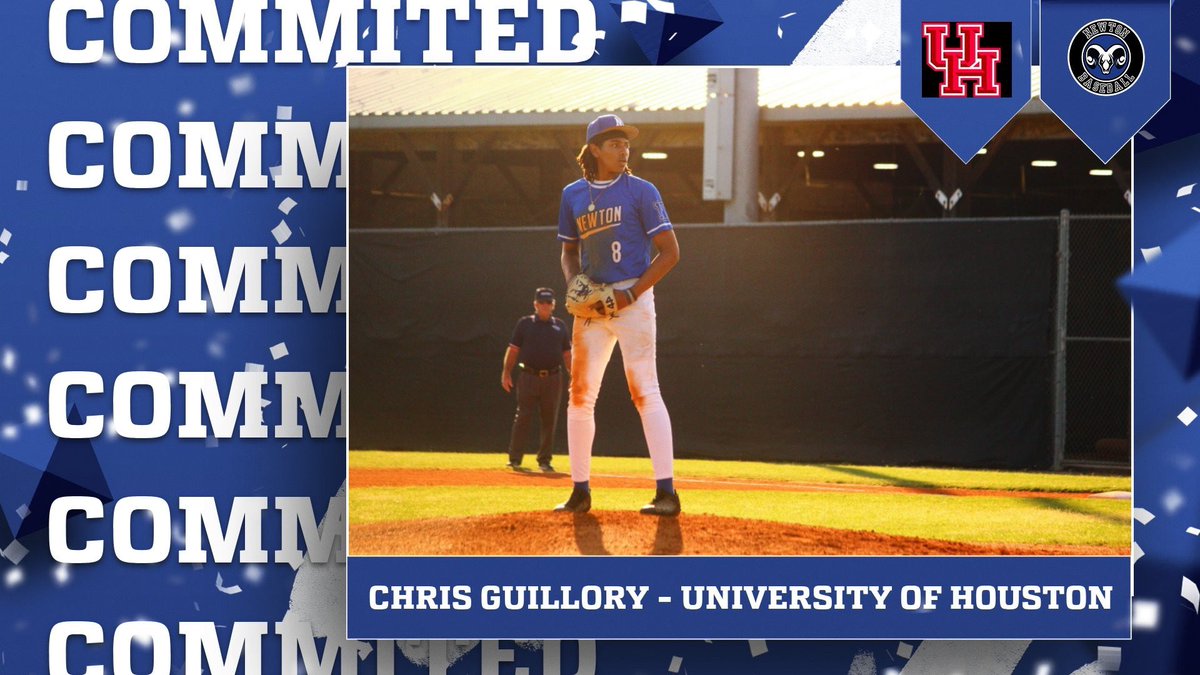 NewtonramsBase's tweet photo. ‼️ BIG NEWS ‼️
Our guy Chris Guillory is officially headed to the University of Houston!
He’s taking his talents to the next level — both in the classroom and on the field.
Let’s show him some love! 🔥🐾❤️
#GoCoogs #UHBaseball #SigningDay #HoustonBound #FutureCougar #CongratsCG https://t.co/IoexlKYFNJ