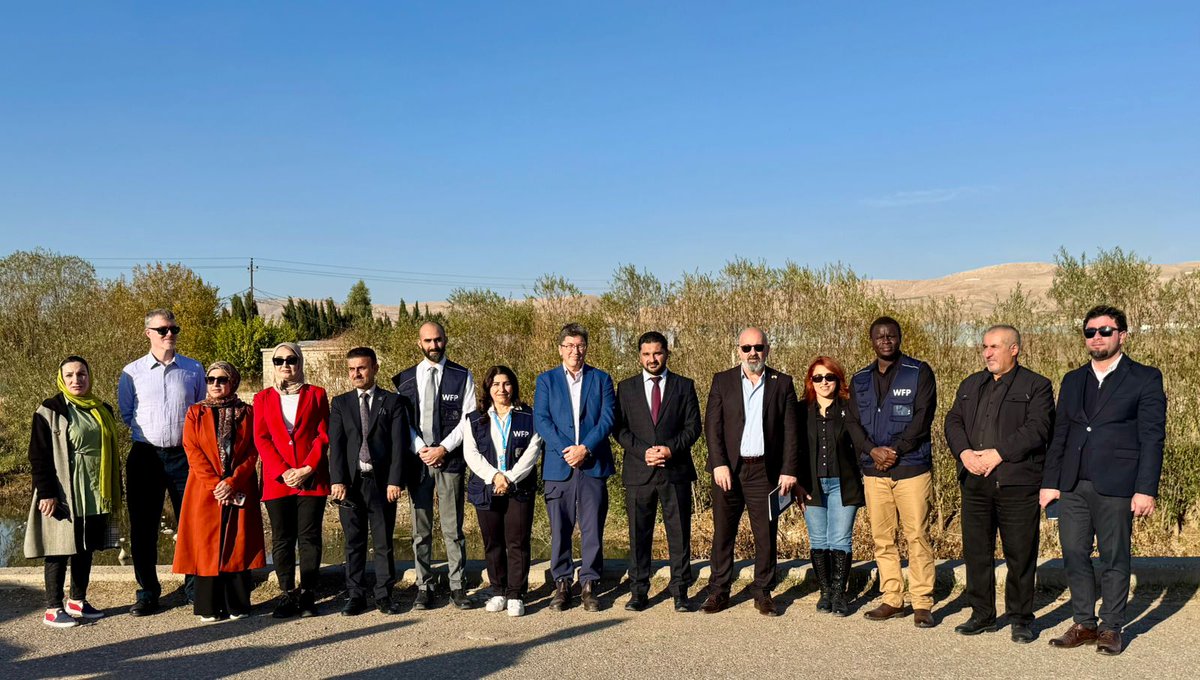 WFP Iraq welcomed H.E.<a href="/CDBoehm/">Christopher Boehm 🇨🇦</a> to our Constructed Wetland project in Bazyan district of #Sulaymaniah. Part of nature-based solutions to reuse wastewater for irrigation &amp; restoring the ecosystem. WFP is capable of providing these solutions thanks to
<a href="/CanadainIraq/">Canada in Iraq</a> &amp; other donors