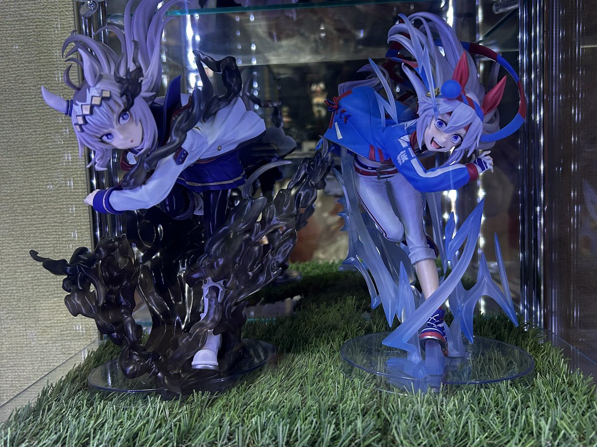 プライズのオグタマのフィギュア
芝マットあった方が映えるかな
#ウマ娘