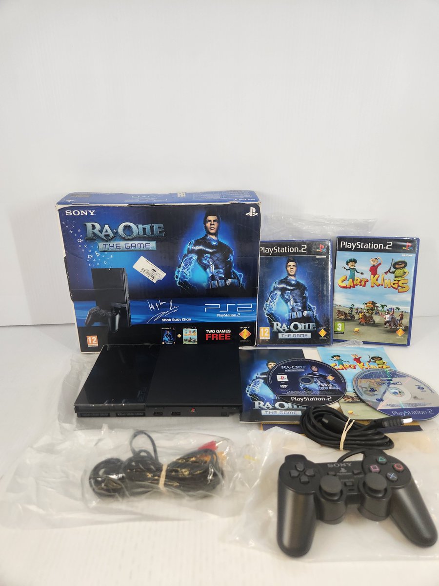 ESGSTORE's tweet photo. This bad boy hits the floor today!

India exclusive Ra-One PS2 complete in box.  Insanely rare on this side of the ocean.
#gaming #playstation #playstation2 #PlayStationIndia #indiaincanada #eatsleepgame #retrogaming https://t.co/8bClPJ2rDv
