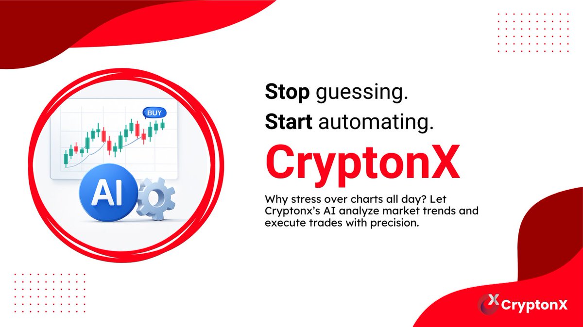 CryptonXtrade's tweet photo. Stop guessing. Start automating. #CryptonX https://t.co/XUyoTYhGek