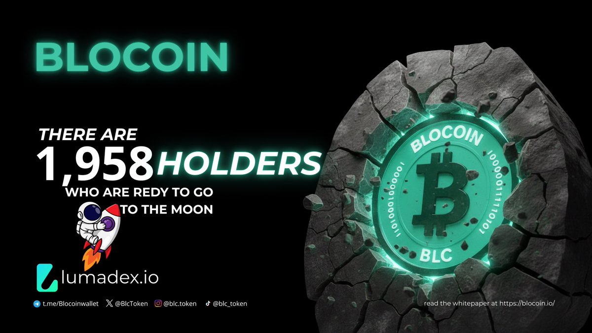 BlcToken's tweet image. Time Is Life
#blocoin #blc #psnchain
blocoin.io
lumadex.io

t.me/Blocoinwallet

instagram.com/blc.blocoin?ig…

youtube.com/@BLOCOIN_BLC

tiktok.com/@blc_token?_r=…