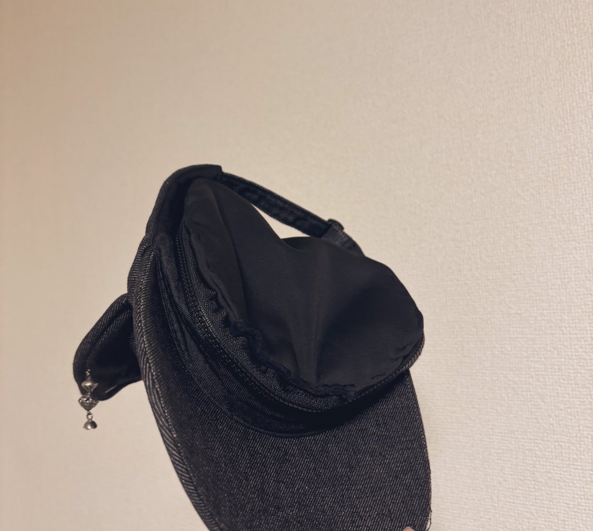 通販で買ったキャップ
小さかったからポーチにした！