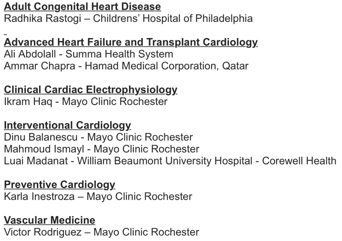 Mayo Clinic Rochester Cardiology Fellows tweet media
