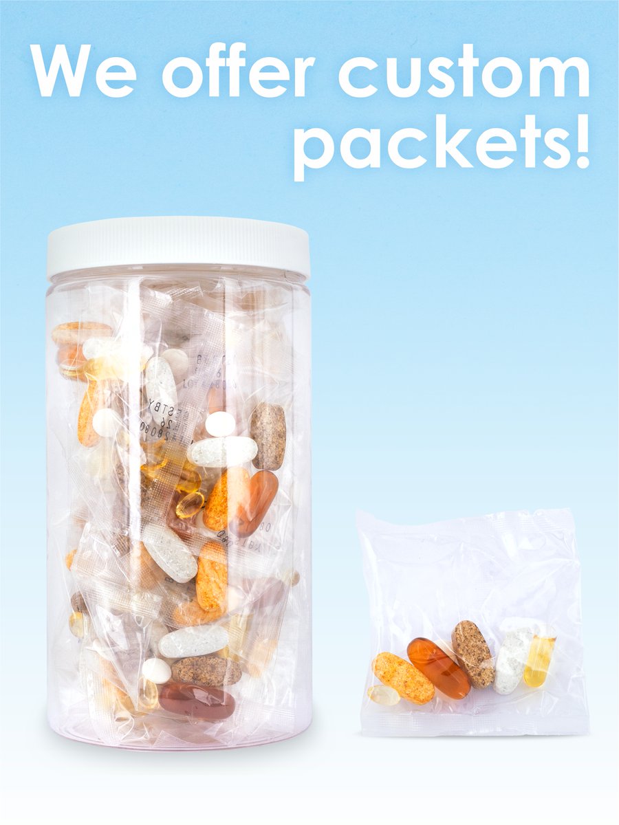 Vitalabs's tweet photo. Ready to private label your own custom vitamin pack? Choose your products, set your serving size, and create a custom label. Contact us to get started! 
Some restrictions may apply.
#privatelabelvitamins #customsupplements #supplements https://t.co/iEPomGfxf5