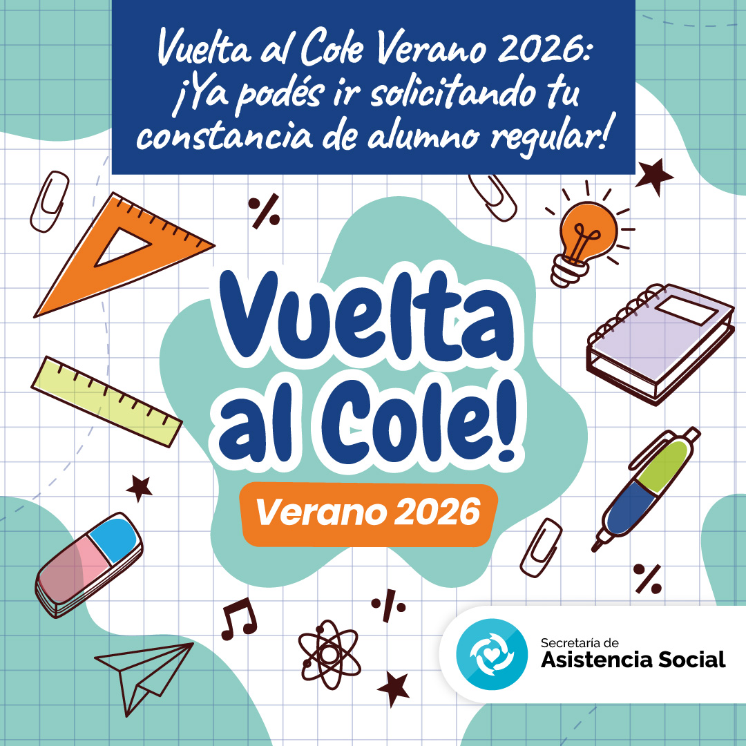 📚✏️ ¡Vuelve Vuelta al Cole Verano 2026!

Ya podes ir solicitando la documentación correspondiente para estar listo 🙌

👉 Conocé la documentación necesaria y los requisitos del beneficio en sec.org.ar/novedades.php?…