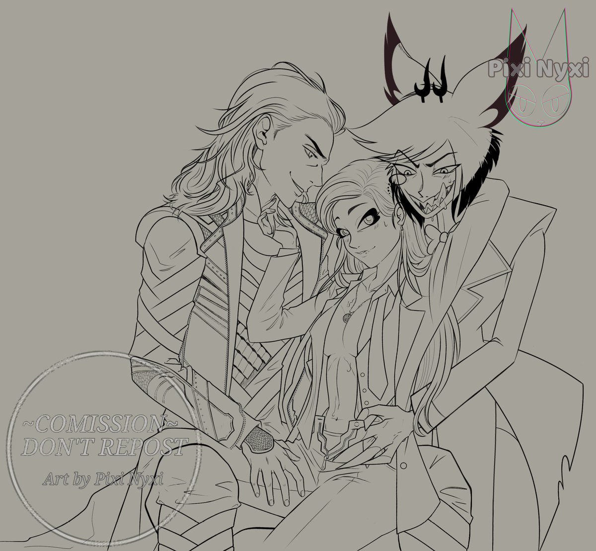 pixi_nyxi's tweet photo. Solo queria compartir este Loki x Oc x Alastor que realice...lo difrute mucho, esos dos hacen buen match. El full color se encuentra en mi FB
#Loki #Lokifanart #MarvelLoki #Alastor #AlastorHazbinHotel #Alastorfanart #originalcharacter https://t.co/T8Dpj27P9S