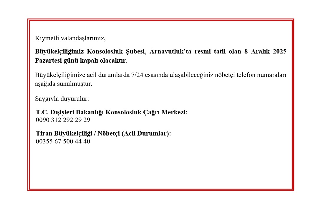 Türkiye in Albania (@tc_tiranbe) on Twitter photo 