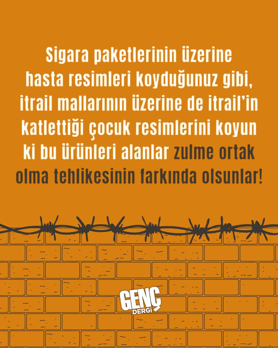 Bir tercih yalnızca bir alışveriş değil,
bazen zulme sessiz bir ortaklık, bazen de mazlumdan yana bir direniştir.

ZULÜM DEVAM EDİYOR, BOYKOTA DEVAM!