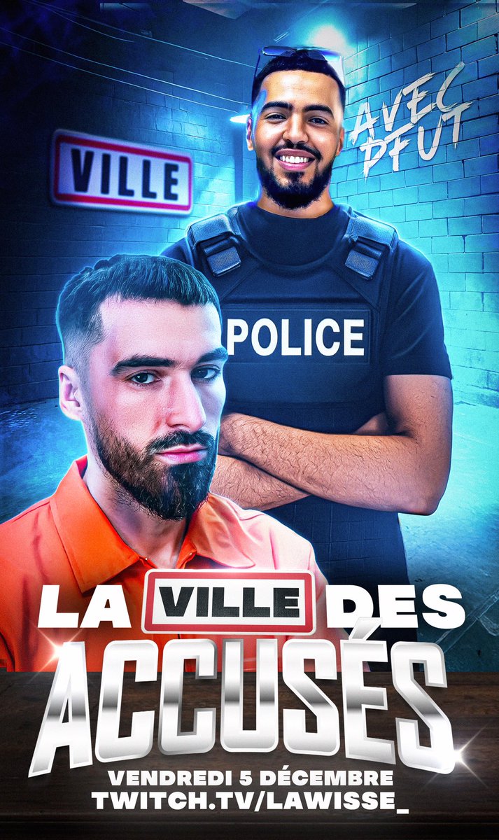 Lawisse_'s tweet photo. 🚨 LA VILLE DES ACCUSÉS - PFUT ⛓️‍💥 

Demain, un accusé de marque débarque en Ville : @PFut10 

Préparez-vous à le voir comme vous ne l’avez jamais vu 👀 

Un nouveau classique, demain à 21h, en Ville 🗓️ https://t.co/N5O7r1mYVU