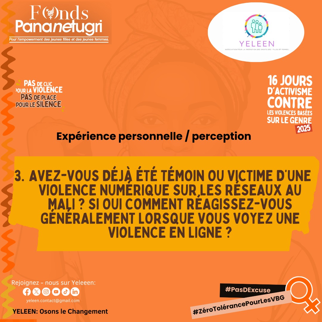 YeleenMali's tweet photo. CAMPAGNE DIGITALE 

#16joursdactivisme 
#AgircontrelezVBG
#𝑷𝒂𝒔𝒅𝒆𝒄𝒍𝒊𝒄𝒑𝒐𝒖𝒓𝒍𝒂𝒗𝒊𝒐𝒍𝒆𝒏𝒄𝒆
#PasDExcuse #ZéroTolérancePourLesVBG https://t.co/VAQDnBqEn7