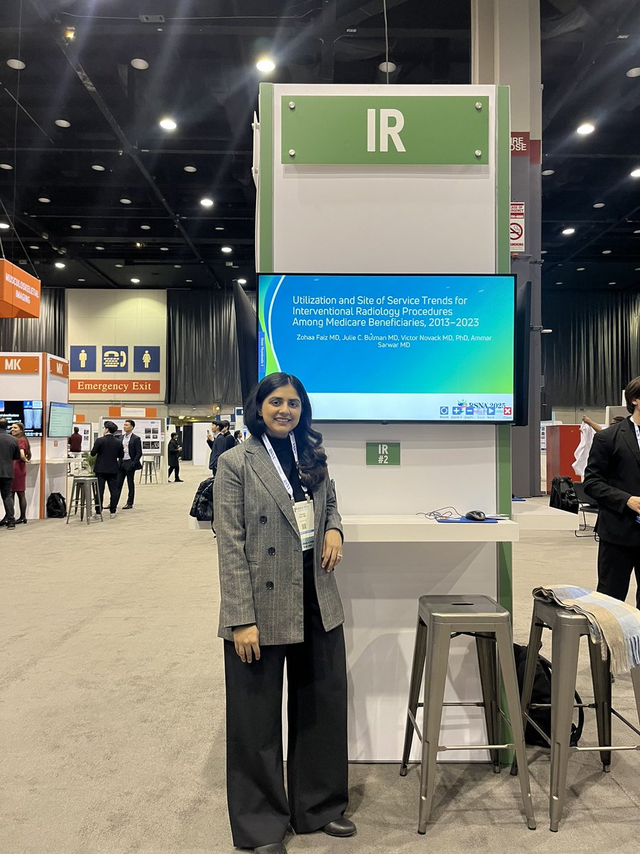 zohaafaiz's tweet image. Excited to present two of our IR posters at RSNA 2025 ! Grateful for the mentorship of @AmmarSarwarIRad  ,@juliecbulman  and Dr Ramalingam !