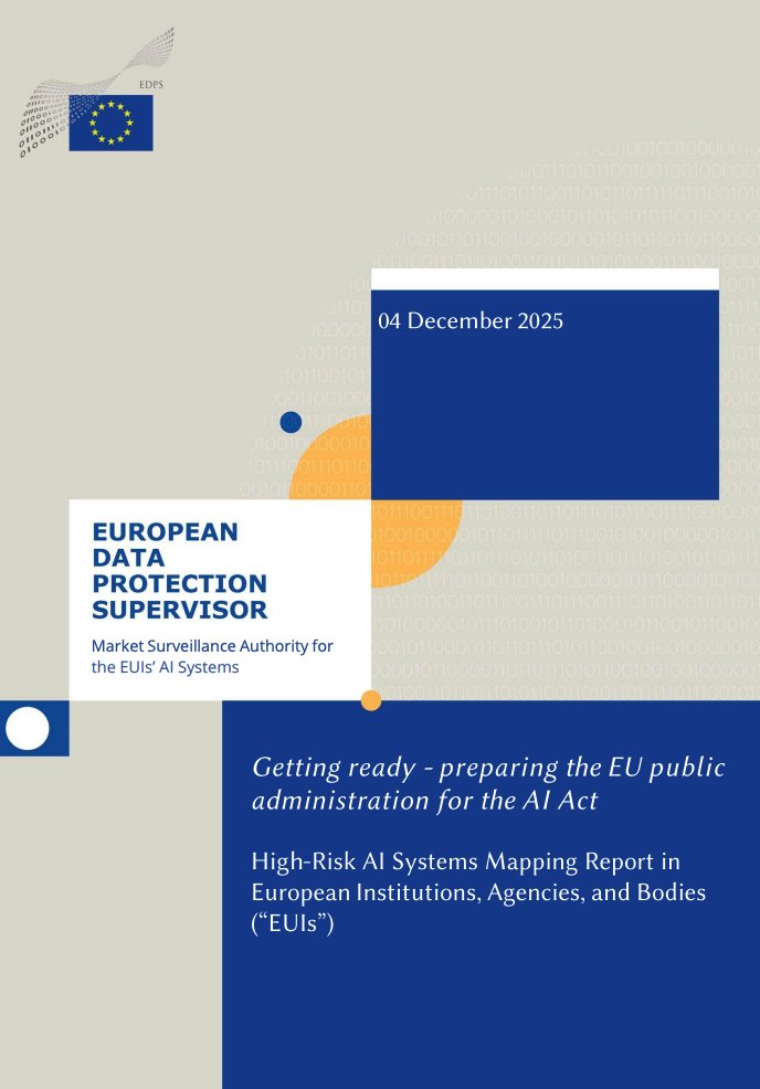 🎯 ¿Quién supervisa la IA cuando la usa el gobierno?
Nuevo reporte del <a href="/EU_EDPS/">EDPS</a>  revela sistemas en áreas sensibles como migración y seguridad 🧠⚖️
Aquí el documento para anticiparnos a los cambios 👇
🔗 edps.europa.eu/system/files/2…
#AIAct #GobernanzaDeIA #ProtecciónDeDatos
