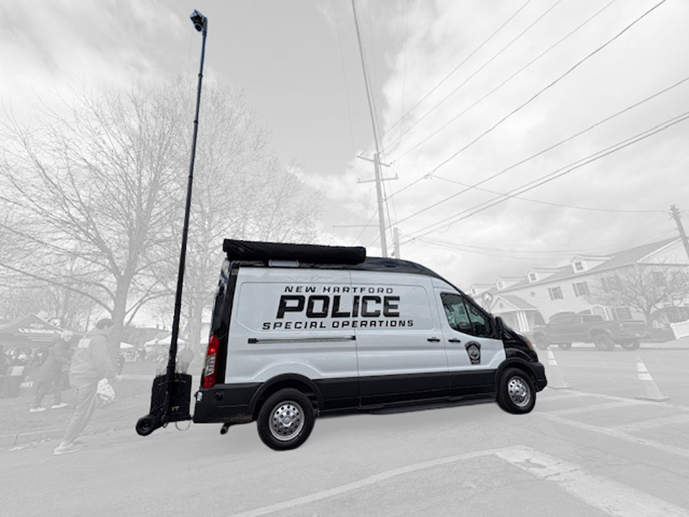 CriticalTS's tweet image. Thank you to the New Hartford Police Department for sharing this great shot of The RATT in action! 

#CriticalTechSolutions #TheRATT #TelescopicMasts